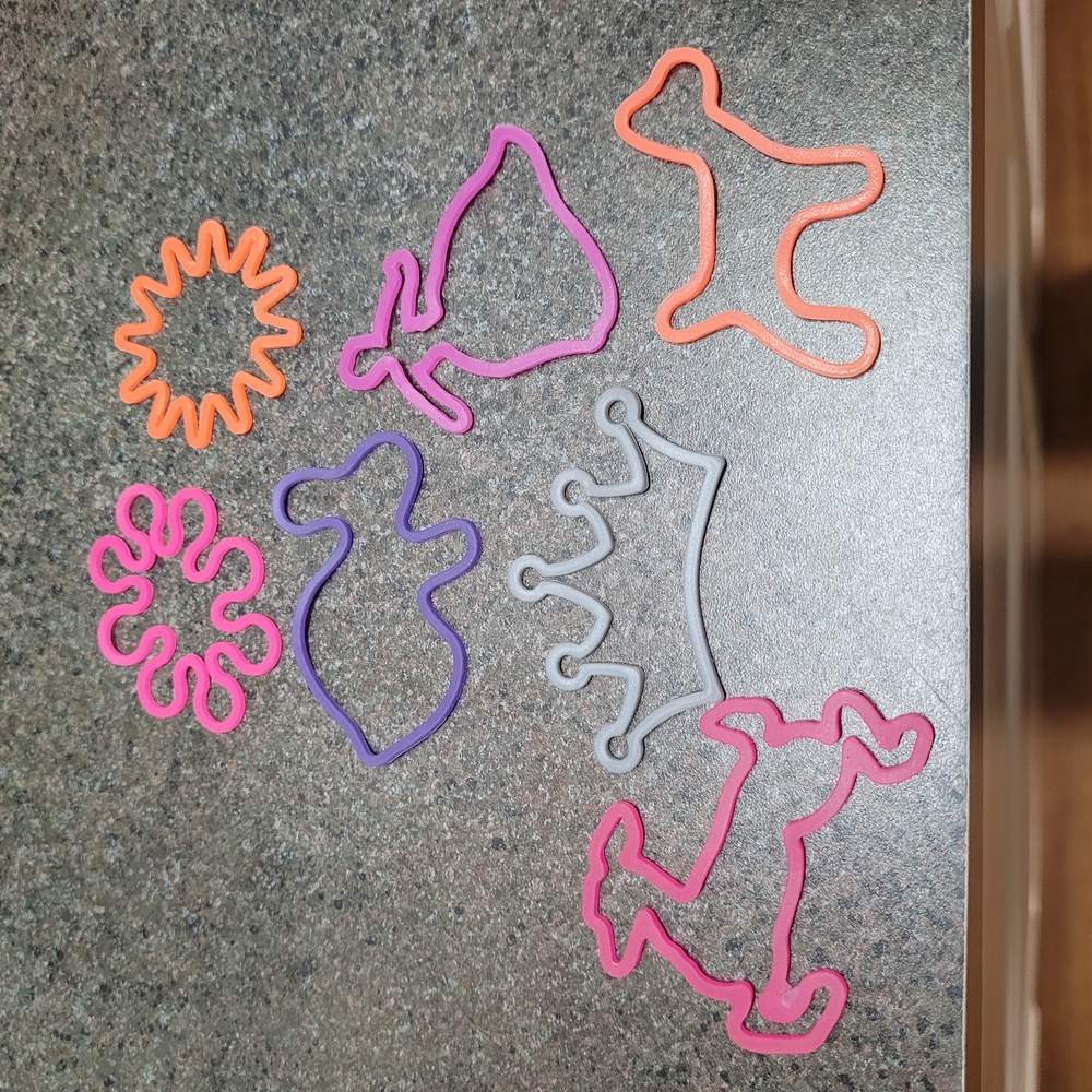 Animal Shaped Silicone Bands Trio